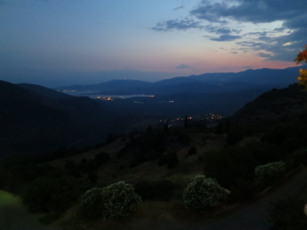 Delphi sunset